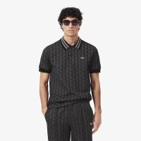 Мужское поло Lacoste классического кроя с монограммой