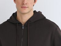 Базовая толстовка на молнии, Коричневый