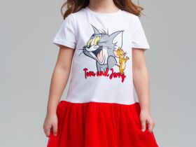 Платье трикотажное для девочек