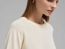 Джемпер полуприлегающего кроя из хлопка