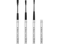 Кисть синтетика №6 плоская Альбатрос в металлическом футляре