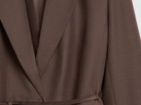 Жакет с поясом, Коричневый