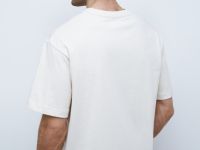 Футболка из джерси с текстовым принтом  , Белый