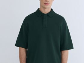 Поло свободного силуэта, Зеленый