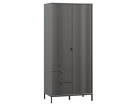 Распашной шкаф Трейвис 2-93x205 Графитовый