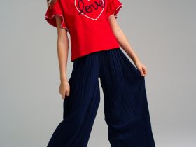 Брюки трикотажные для девочек