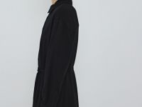 Платье-рубашка с поясом, Черный