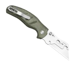 Складной нож Kizer C01C Uti 2, сталь 5Cr15MoV, рукоять микарта, зелёный