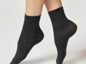 Носки Cozy Home, серый/зеленый