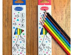 Набор карандашей цветных трехгранных Acmeliae 6 цв. в картонном футляре