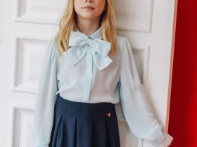 Блузка с длинным рукавом для девочки