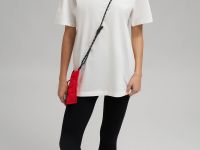 Футболка свободного кроя из мерсеризованного хлопк