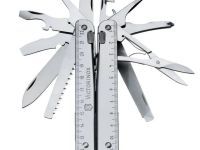 Мультитул Victorinox SwissTool Plus, сталь X50CrMoV15, рукоять нержавеющая сталь, серый