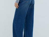 Широкие джинсы, Синий
