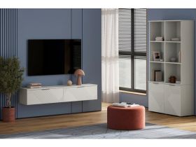 ТВ-тумба подвесная Шелтон 160x30 Белый