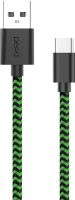 Кабель Pero DC-04 USB / USB-C 2 м Зелёный