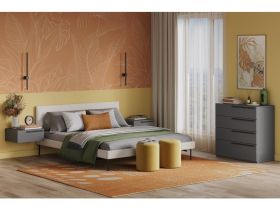 Тумба прикроватная подвесная Кимбол 50x20 Графитовый
