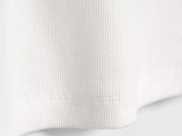 Майка в рубчик, Белый