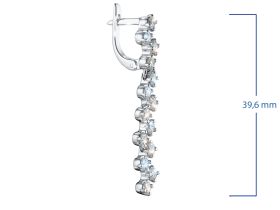 Серьги из белого золота э4712сг08187500