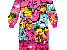 Комбинезон текстильный с полиуретановым покрытием для девочек