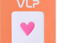 Наклейка VLP 3D розовое сердце