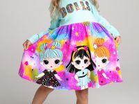 Платье трикотажное с принтом L.O.L