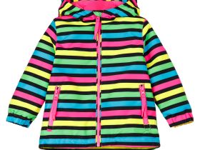 Куртка детская текстильная с полиуретановым покрытием для девочек (ветровка)