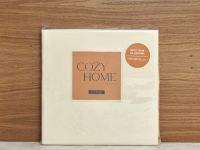 Простыня на резинке Экрю страйп-сатин 40962