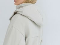 Куртка-парка с капюшоном, Бежевый