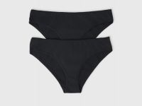 Классические трусы-брифы, 2 шт., Черный