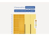 Распашной шкаф Стелла 2.1-100x240 Дуб Золотистый с зеркалом
