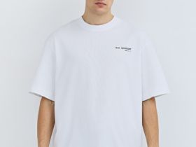 Футболка с текстовым принтом, Белый