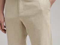 Брюки полуприлегающего кроя со льном