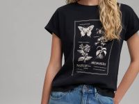 Футболка из хлопкового джерси свободного кроя