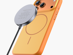 Чехол-накладка Keephone Sumee MagSafe для Apple iPhone 17 Pro пластиковый матовый (оранжевый)