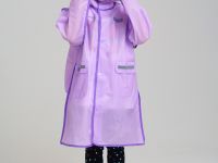 Плащ из полимерного материала для девочек (дождевик)