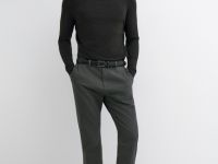 Брюки-чиносы из твила, Коричневый