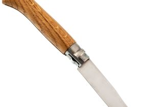 Складной нож Opinel №8, нержавеющая сталь, рукоять дуб, гравировка заяц, 002333