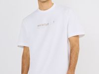 Футболка с текстовым принтом, Белый