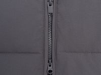 Утепленное стеганое полупальто с капюшоном