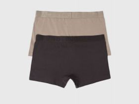 Трусы-транки с низкой посадкой, 2 шт., Коричневый