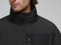 Стеганый пуховик с натуральным пухом