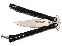 Нож бабочка НОКС Балисонг М210, сталь AUS-8, рукоять G10, черный