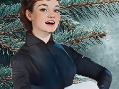 Диалог у Новогодней елки. Праздничный концерт. Ведет Галина Хомчик