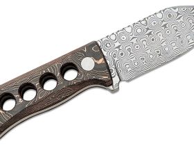 Нож QSP Canary, сталь дамаск, рукоять карбон