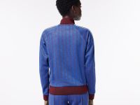 Женская жаккардовая толстовка Lacoste с монограммой на молнии