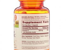 Sundown Naturals, Витамин C, замедленное высвобождение, 500 мг, 90 капсул