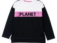 Фуфайка трикотажная для девочек (футболка с длинными рукавами)