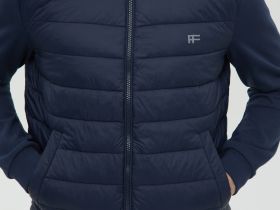 Утепленная куртка с трикотажными рукавами