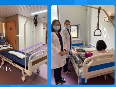 Сотрудники АЭБ подарили медицинские кровати онкобольным детям в РБ №1